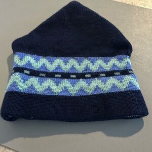 Hand Knit Wool Ski Beanie